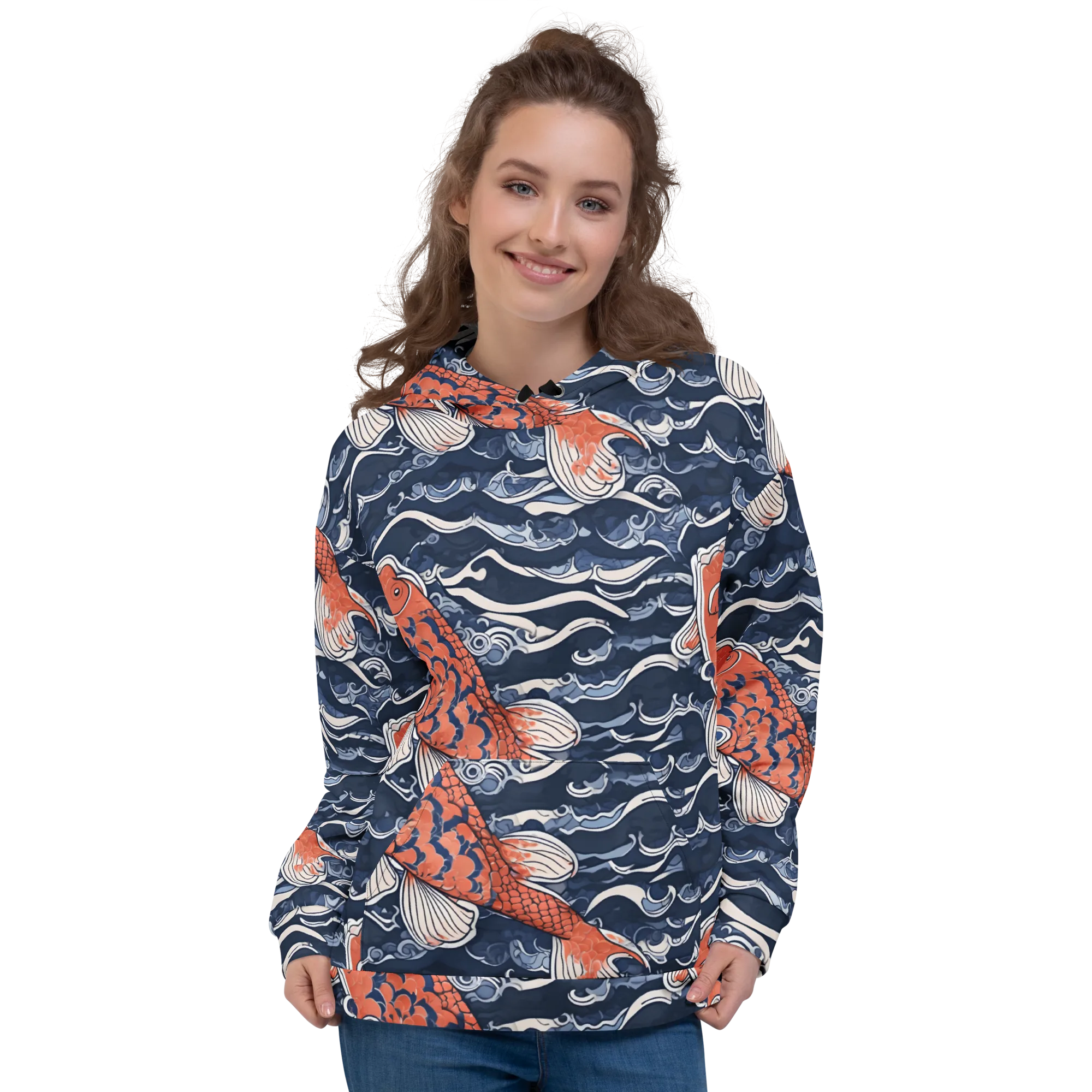 Vermilion Tide on Hoodie — Front