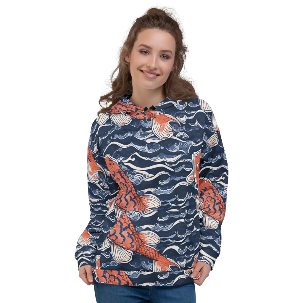 Vermilion Tide on Hoodie — Front