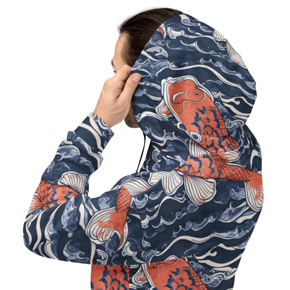 Vermilion Tide on Hoodie — Back