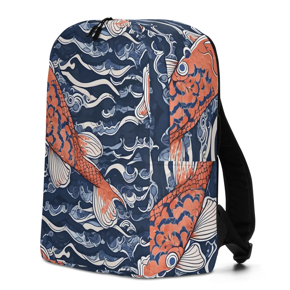 Vermilion Tide on Minimalist Backpack — Left