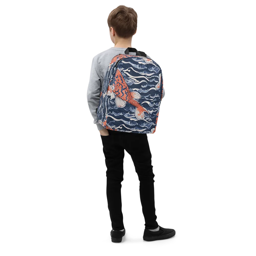 Vermilion Tide on Minimalist Backpack — Right Front