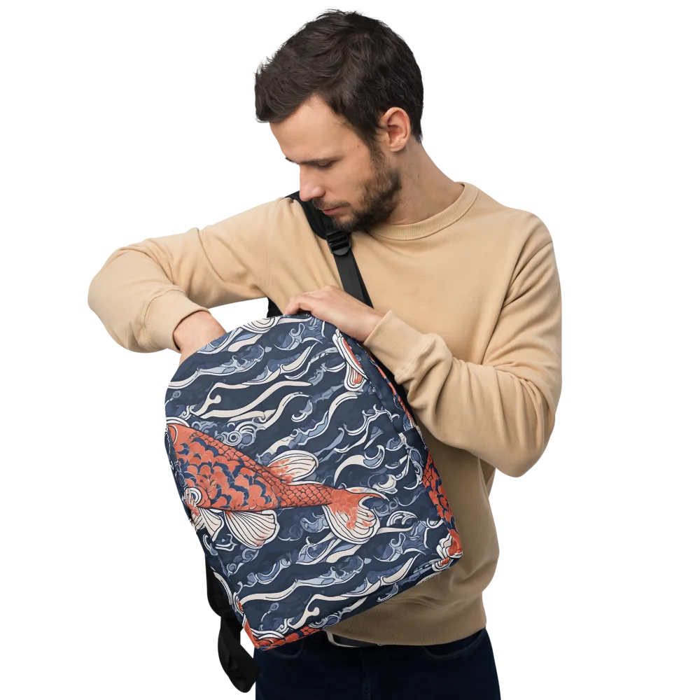 Vermilion Tide on Minimalist Backpack — Front