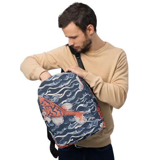 Vermilion Tide on a Minimalist Backpack