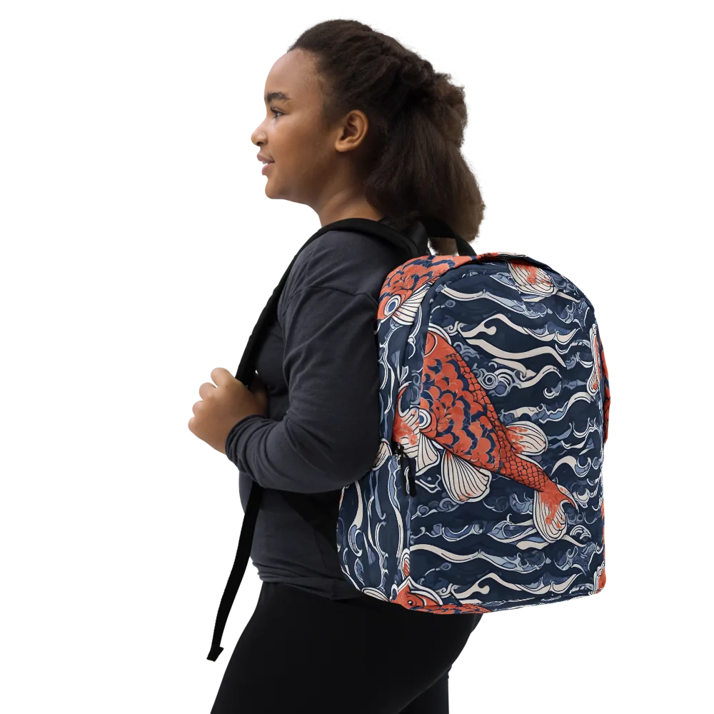 Vermilion Tide on Minimalist Backpack — Right Front