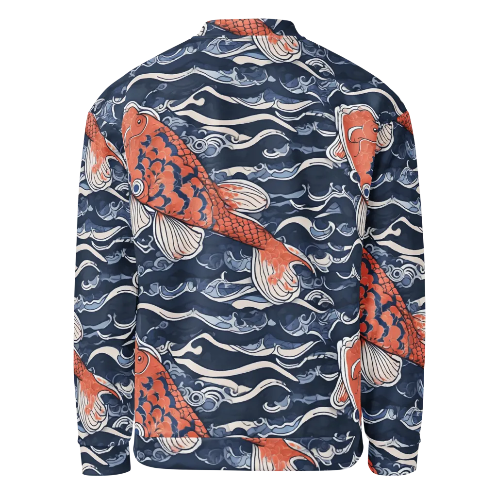 Vermilion Tide on Bomber Jacket — Back