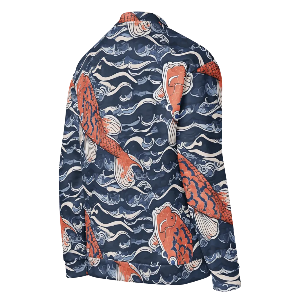 Vermilion Tide on Bomber Jacket — Right Back