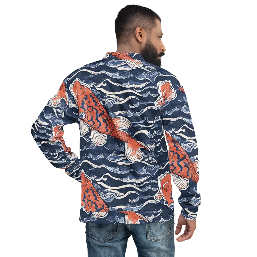 Vermilion Tide on Bomber Jacket — Back