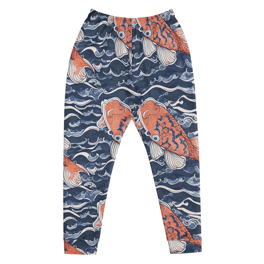 Vermilion Tide on Men's Joggers — Front