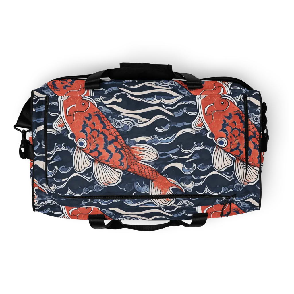 Vermilion Tide on Duffle Bag — Top