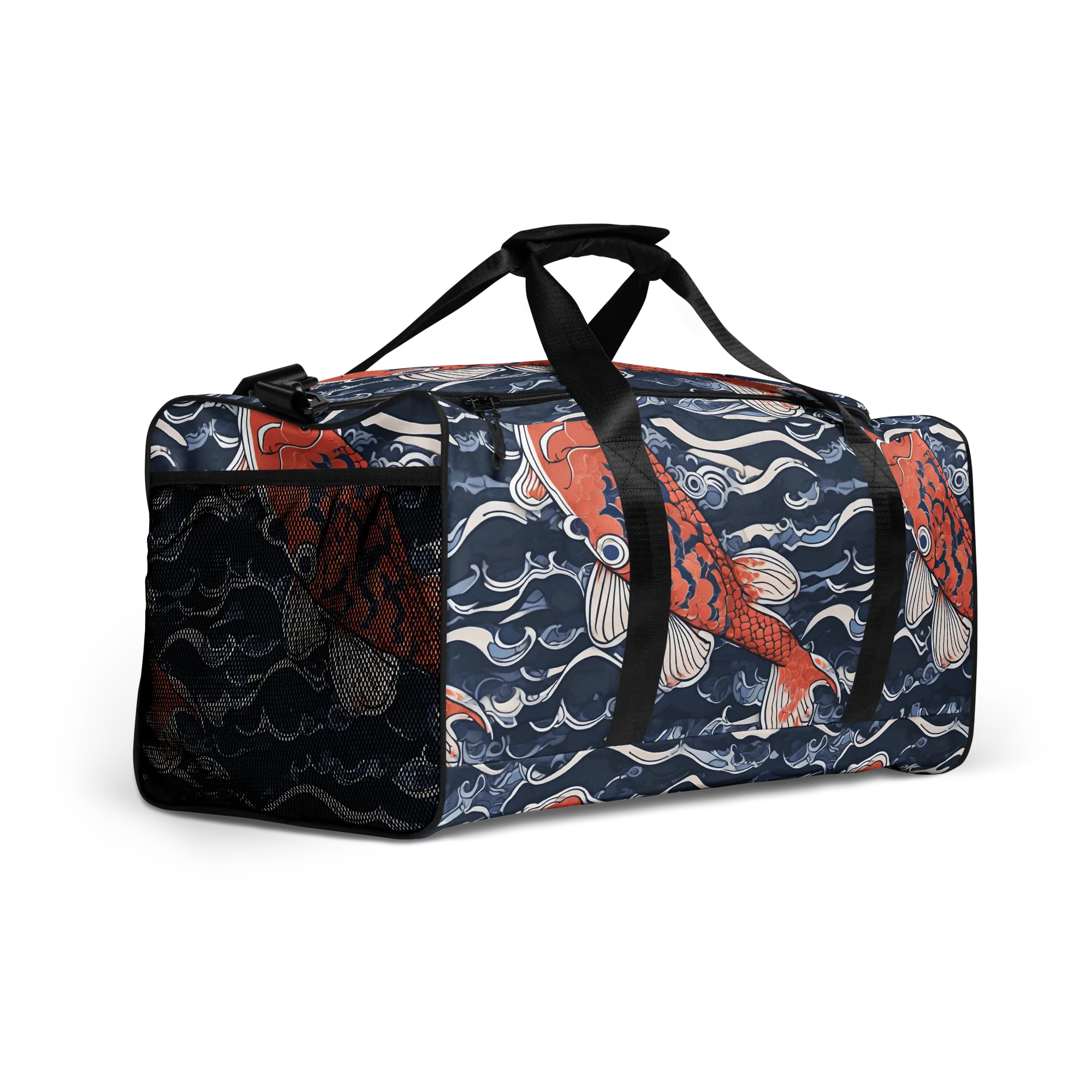 Vermilion Tide on Duffle Bag — Right Front