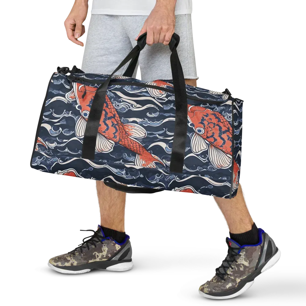 Vermilion Tide on Duffle Bag — Front