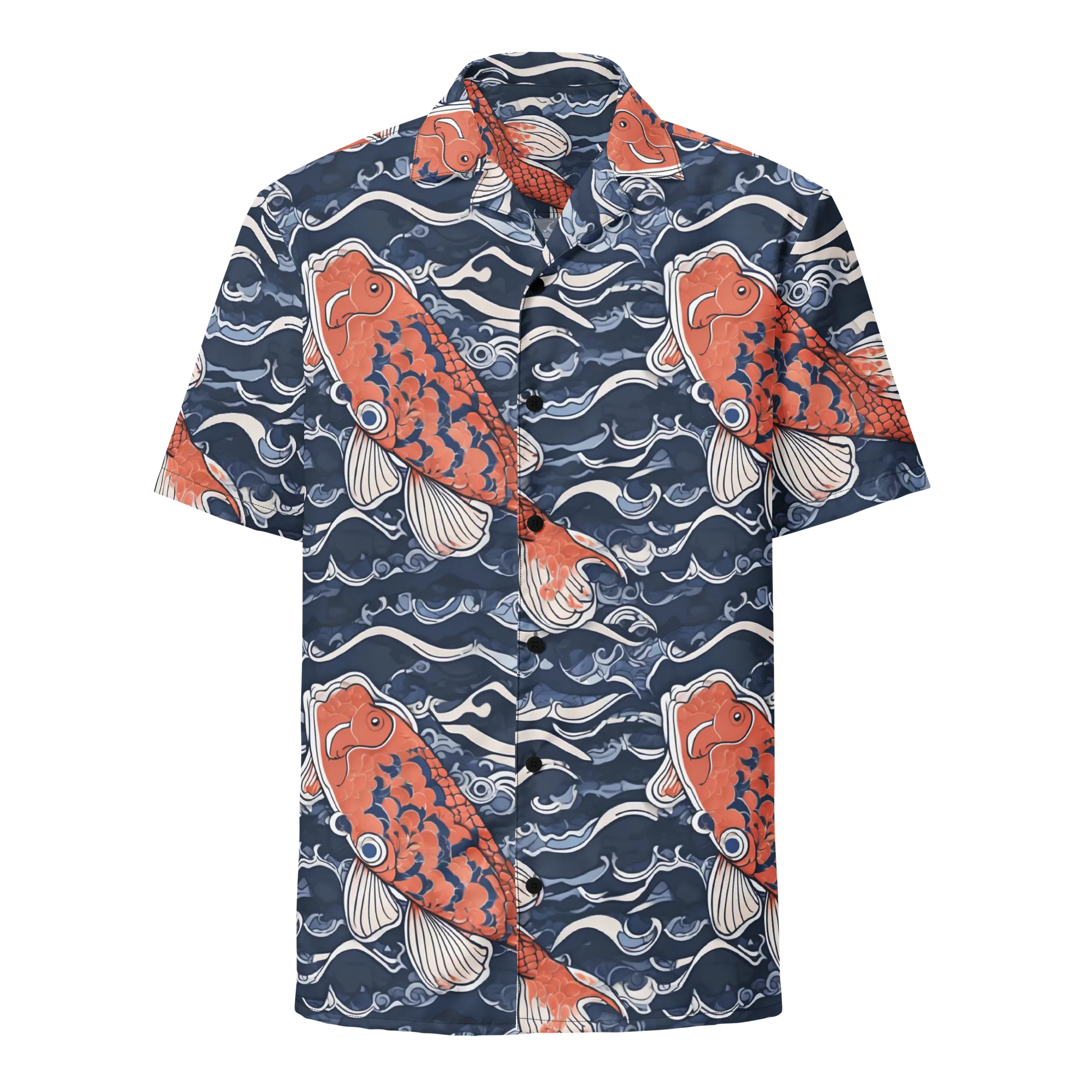 Vermilion Tide on Button Shirt — Front