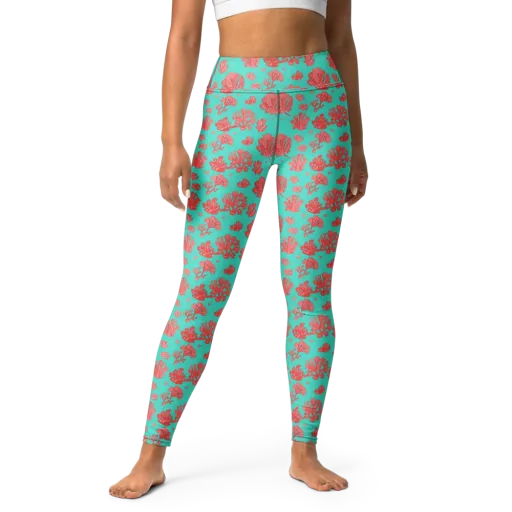 Reef Garden on a Yoga Leggings