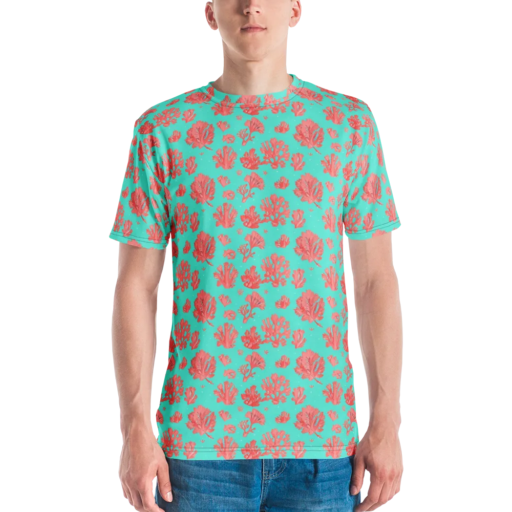 Reef Garden on Men's Crew Neck T-Shirt — Front