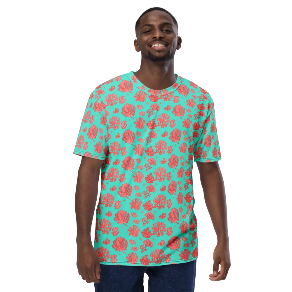 Reef Garden on Men's Crew Neck T-Shirt — Front
