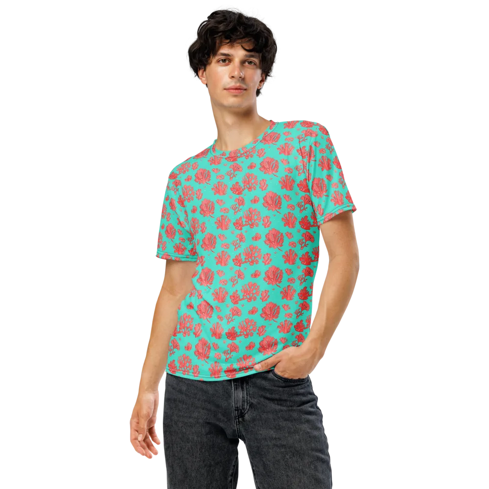 Reef Garden on Men's Crew Neck T-Shirt — Front