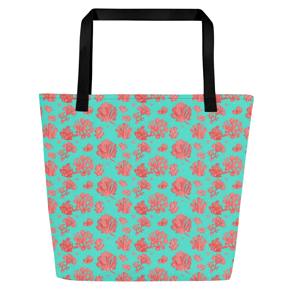Reef Garden on Large Tote Bag W/ Pocket — Front