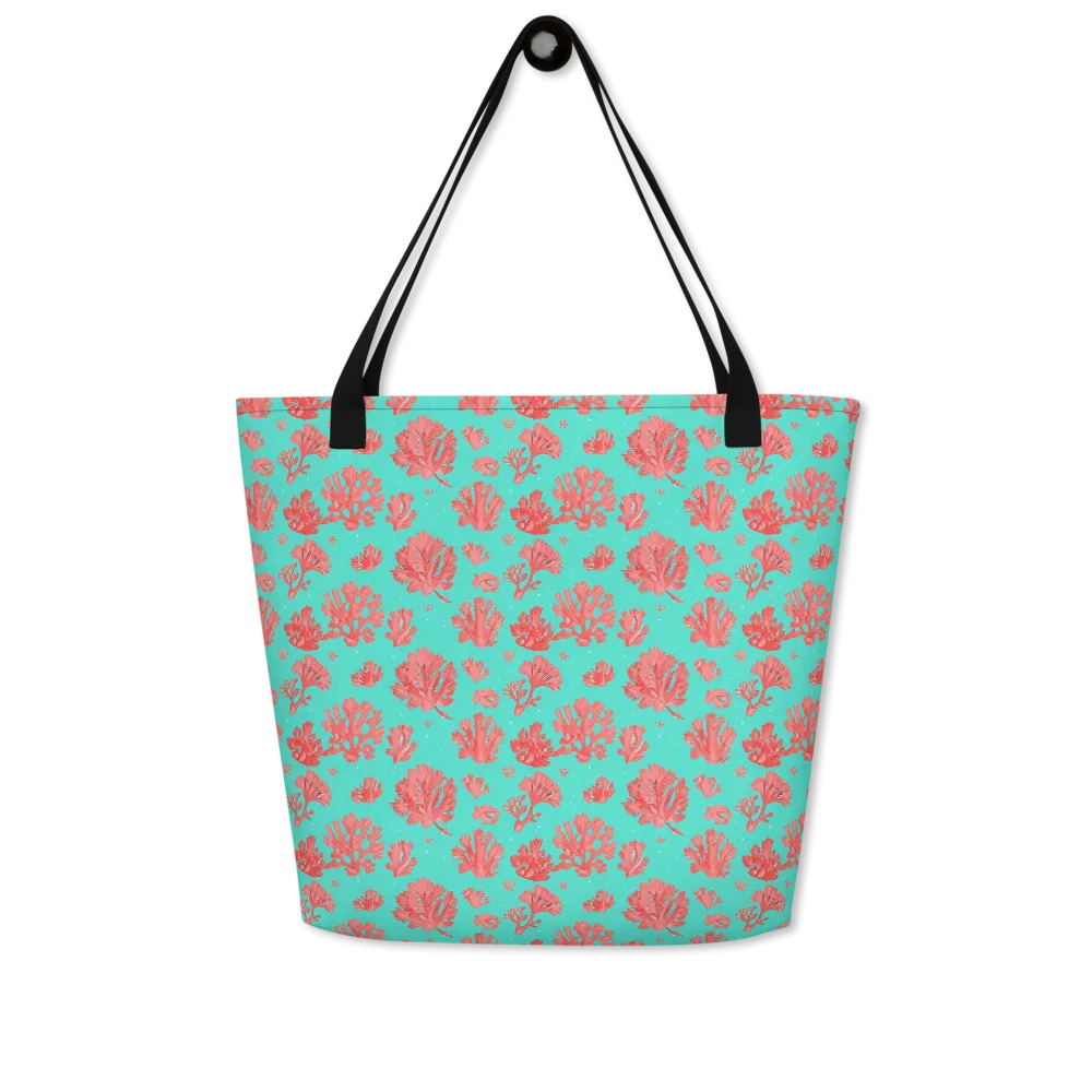 Reef Garden on Large Tote Bag W/ Pocket — Front