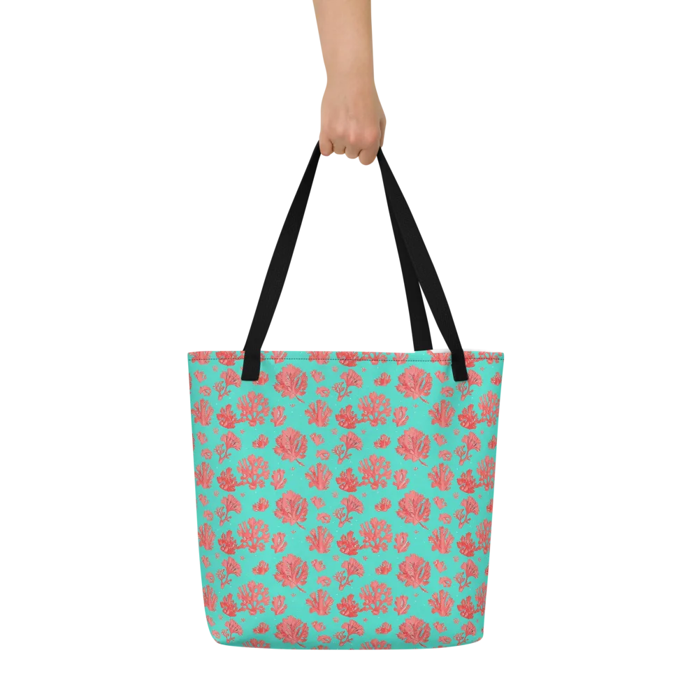 Reef Garden on Large Tote Bag W/ Pocket — Front