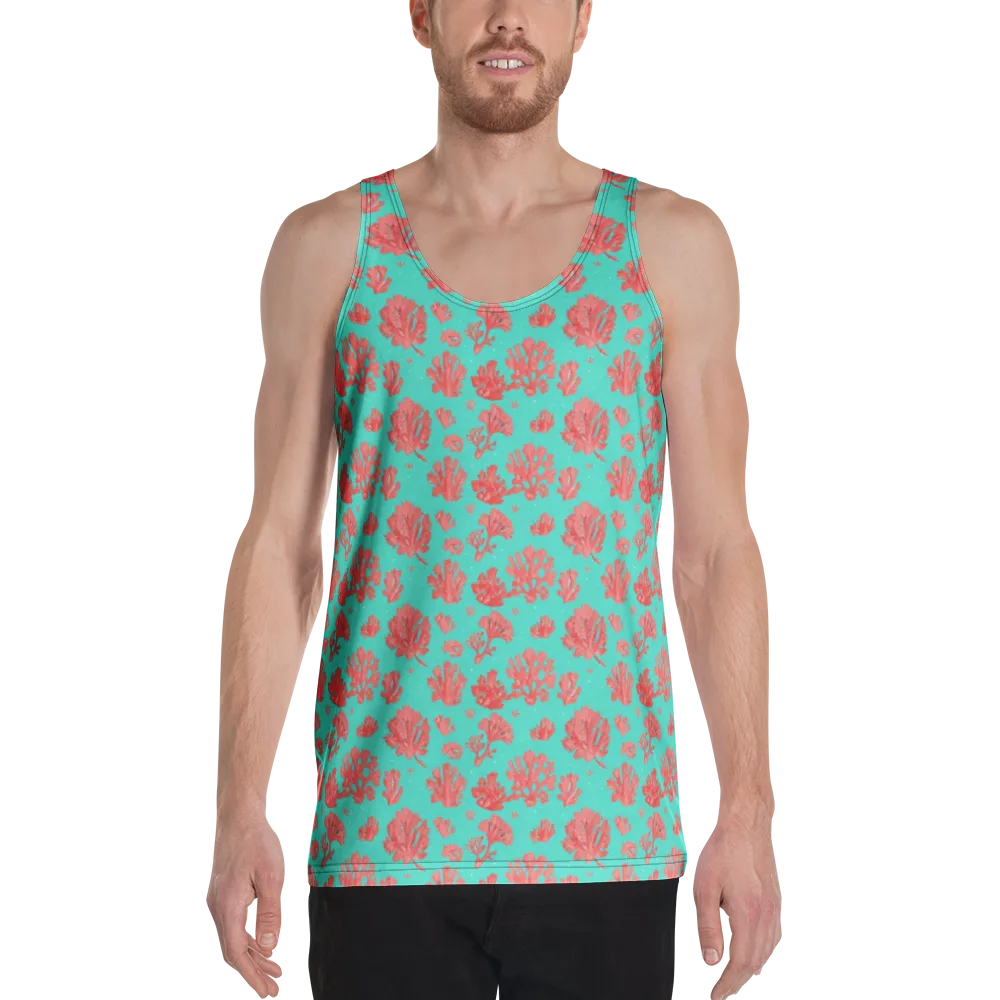 Reef Garden on Men's Tank Top — Front
