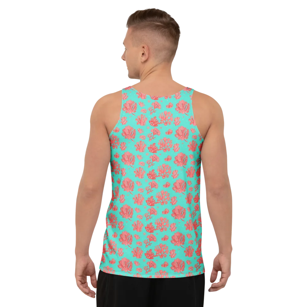 Reef Garden on Men's Tank Top — Back