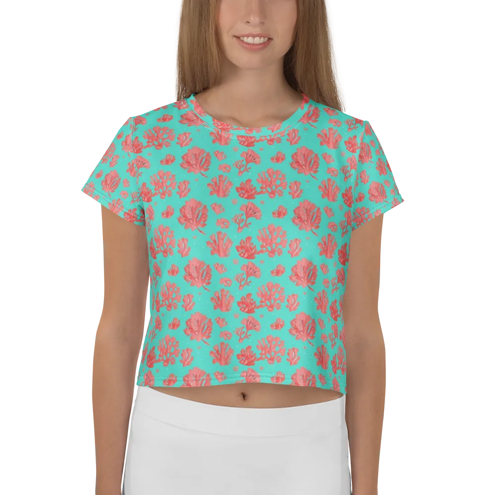 Reef Garden on Crop Tee — Front