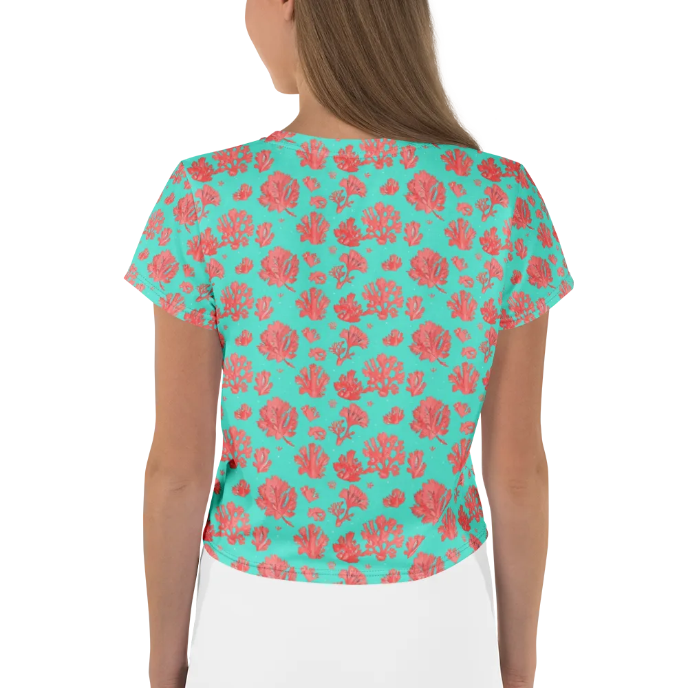Reef Garden on Crop Tee — Back