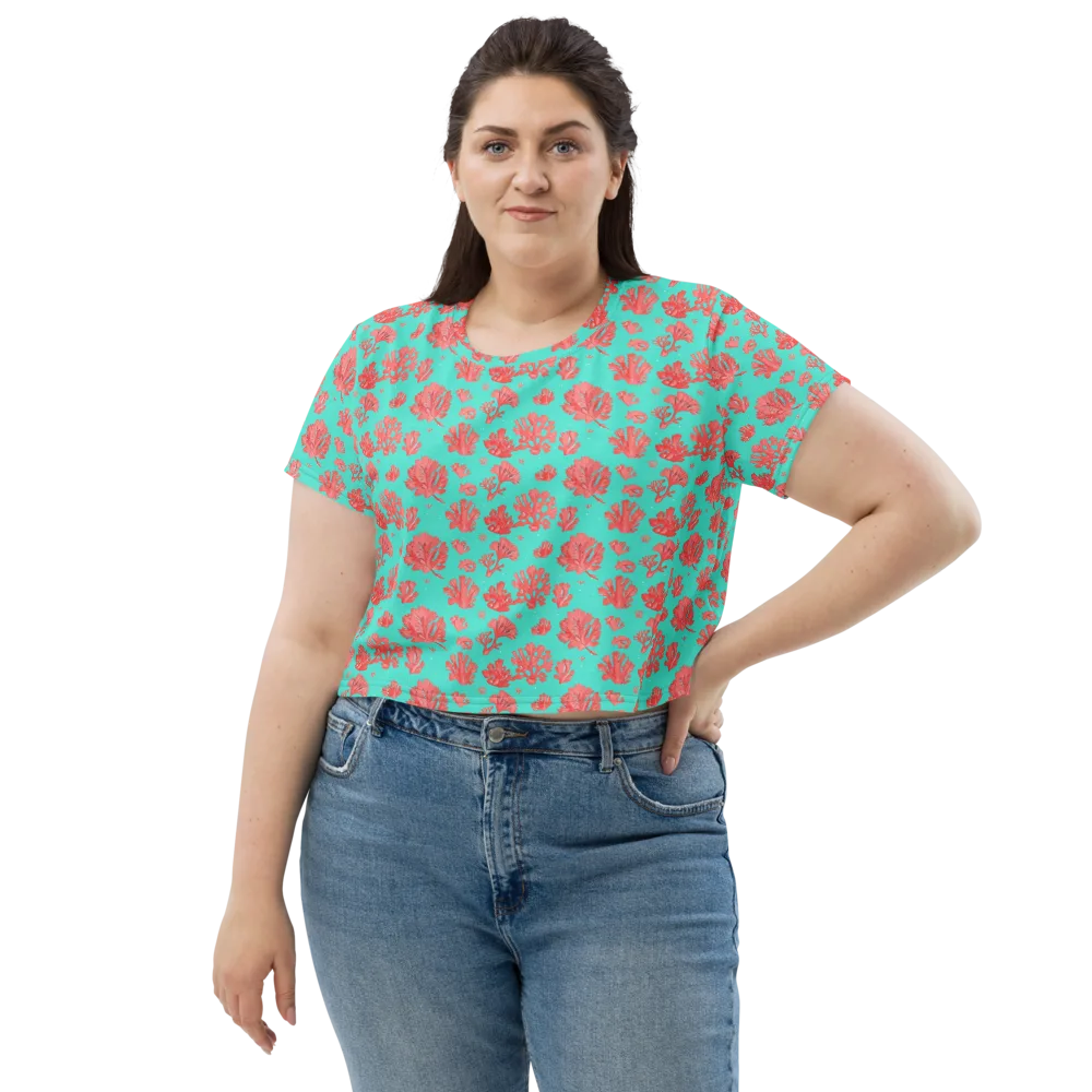 Reef Garden on Crop Tee — Front