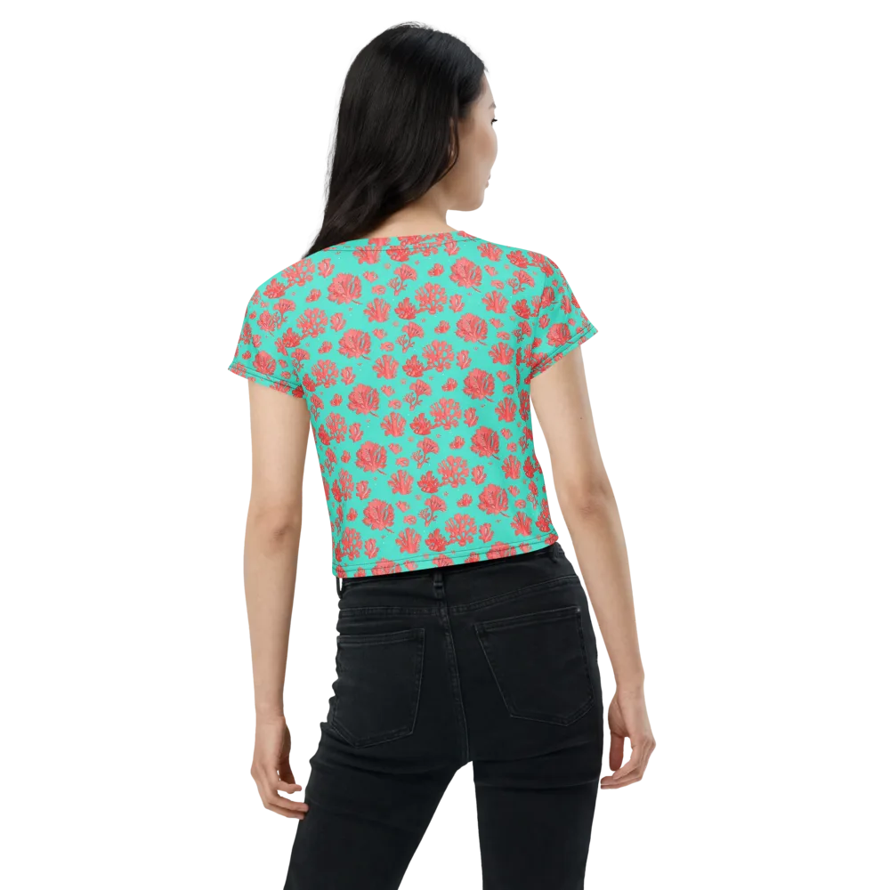Reef Garden on Crop Tee — Back