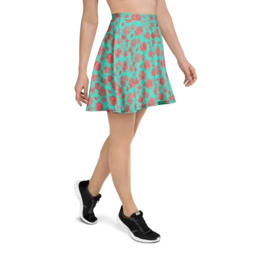 Reef Garden on a Skater Skirt