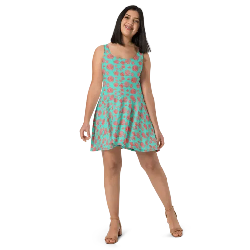 Reef Garden on a Skater Dress