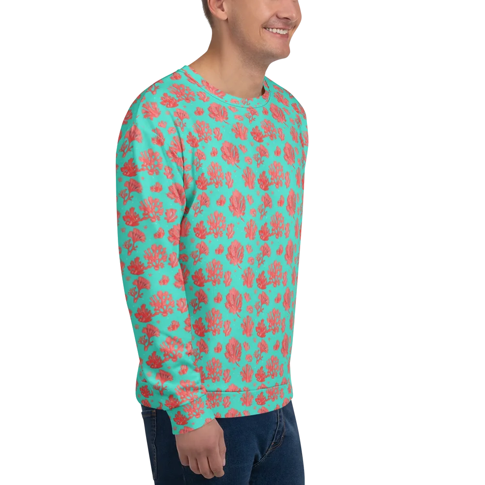 Reef Garden on Sweatshirt — Right Front