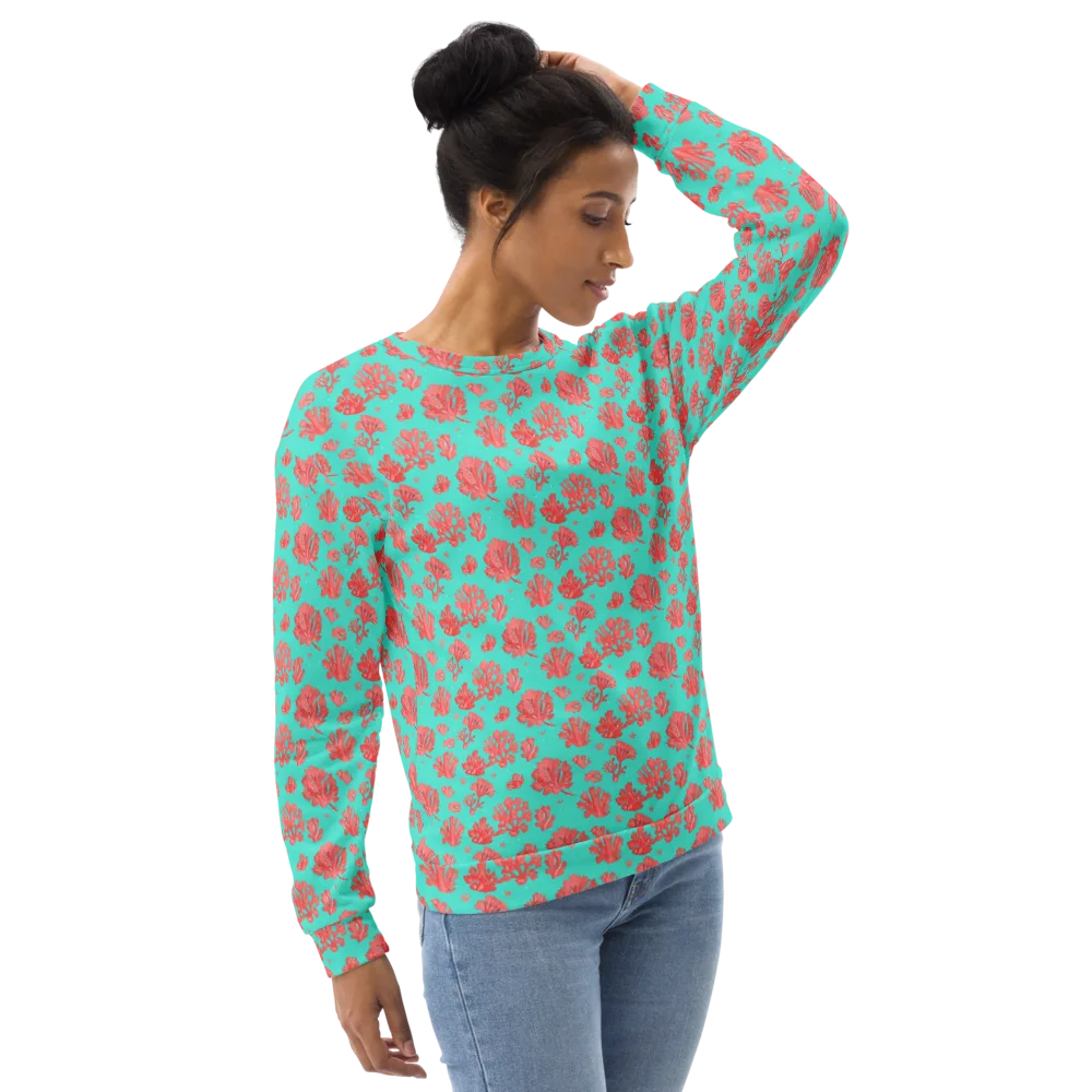 Reef Garden on Sweatshirt — Right Front