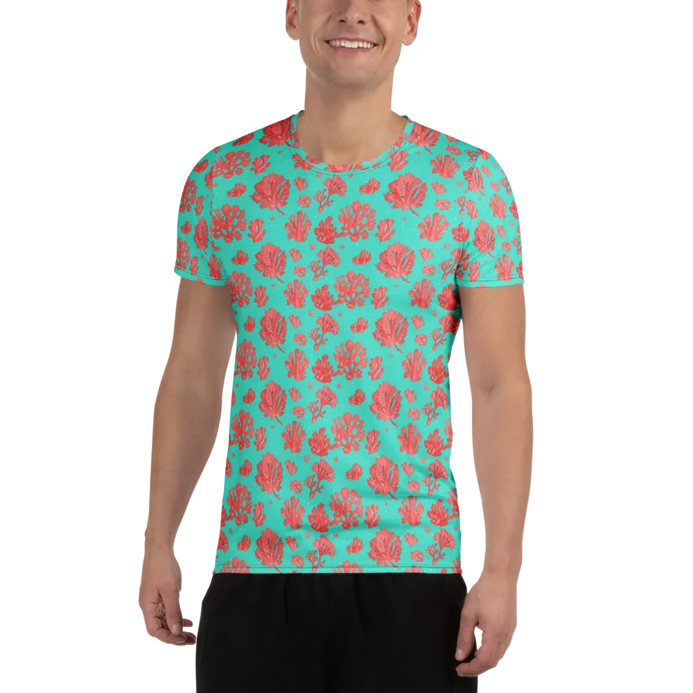 Reef Garden on Men's Athletic T-Shirt — Front