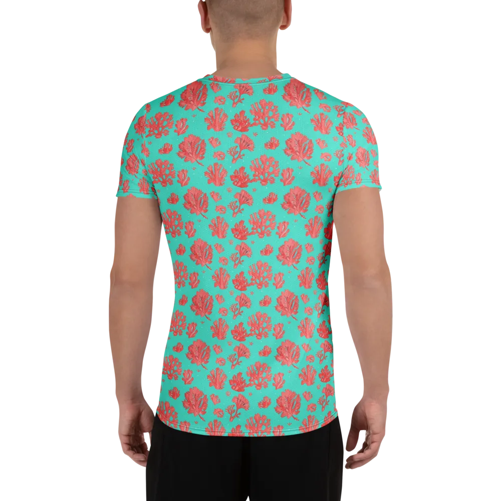 Reef Garden on Men's Athletic T-Shirt — Back