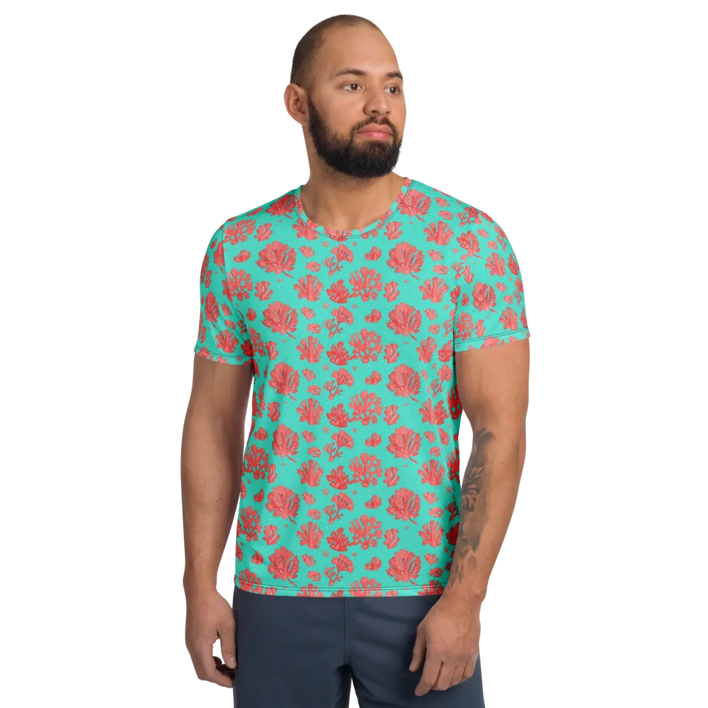 Reef Garden on Men's Athletic T-Shirt — Front