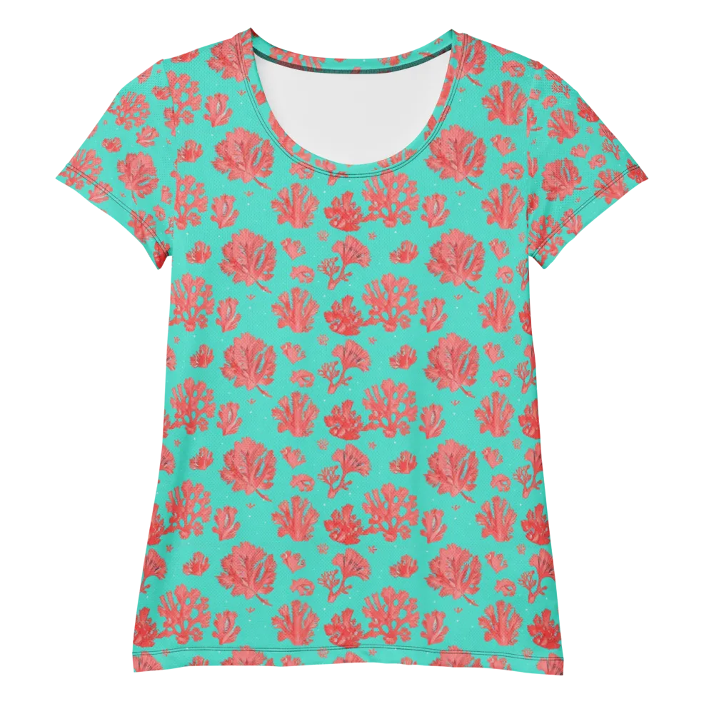 Reef Garden on Women's Athletic T-Shirt — Front