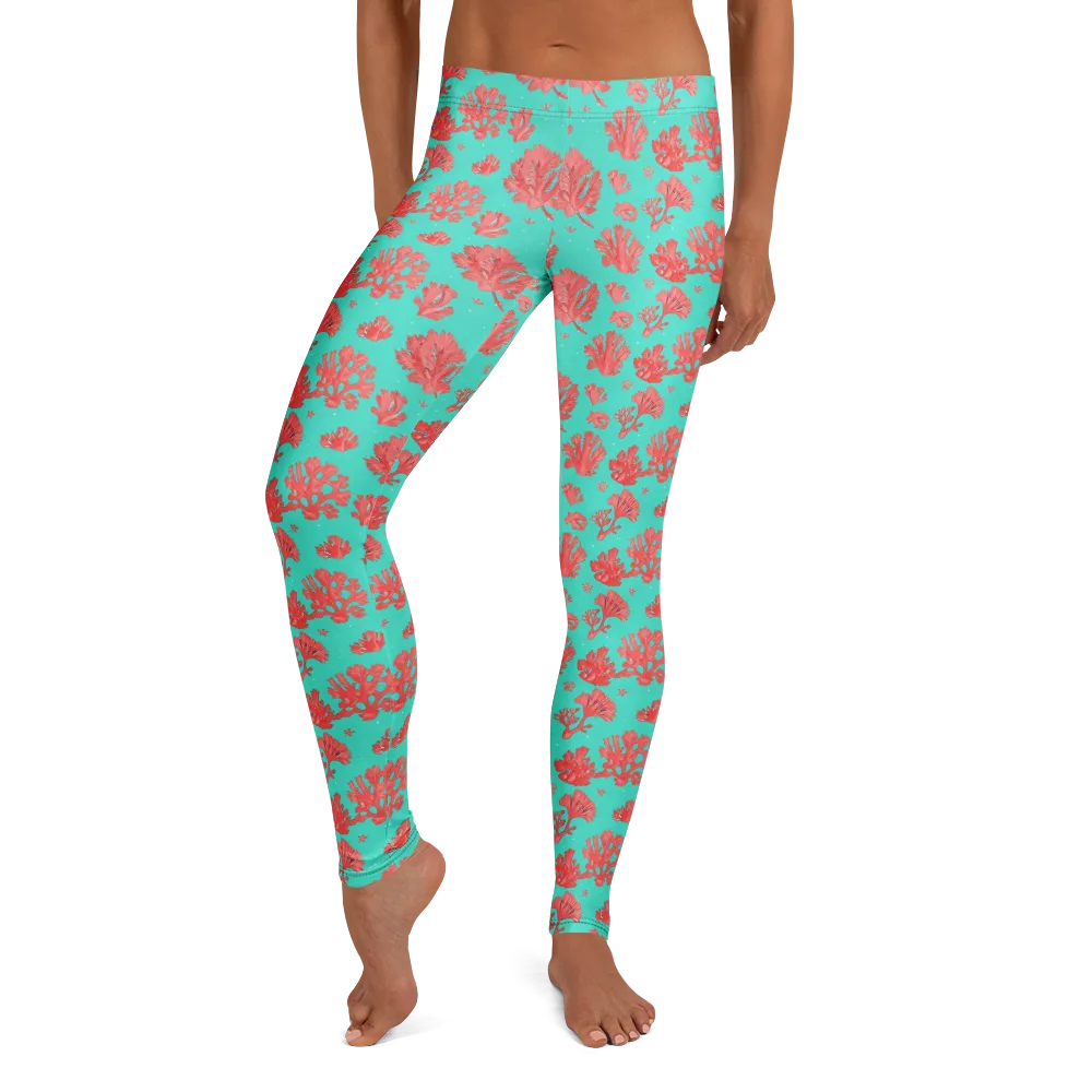 Reef Garden on Leggings — Front