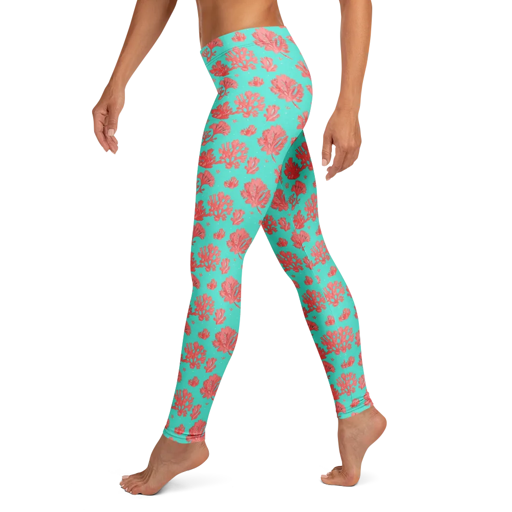 Reef Garden on Leggings — Left