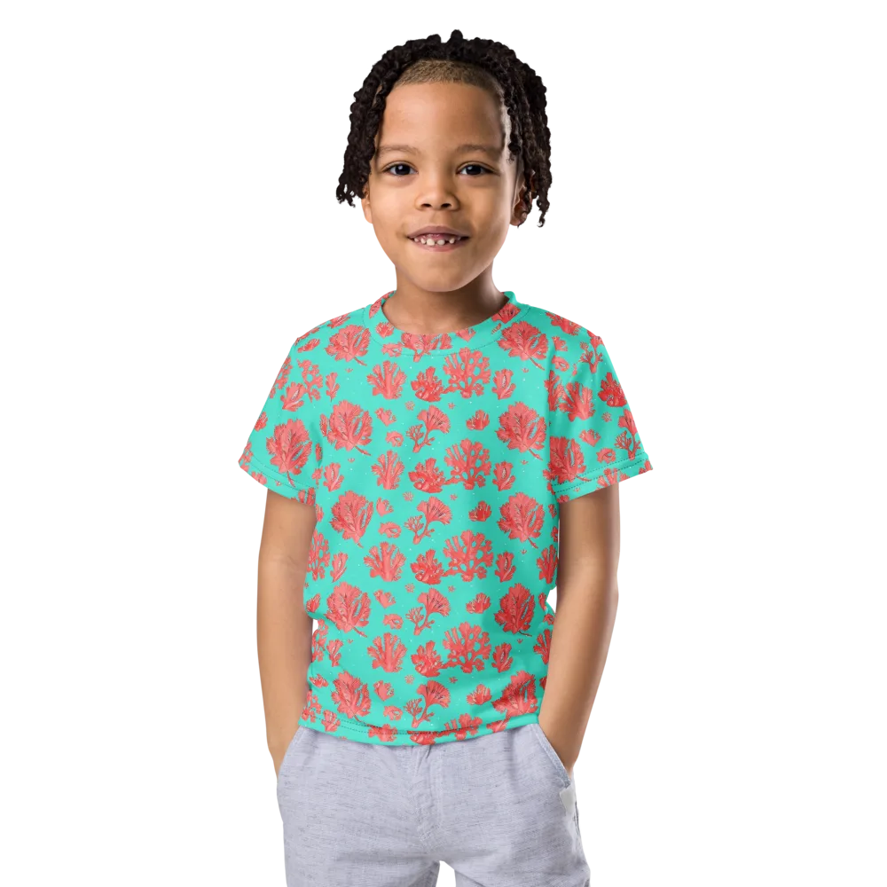 Reef Garden on Kids Crew Neck T-Shirt — Front