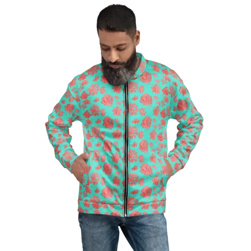 Reef Garden on a Bomber Jacket