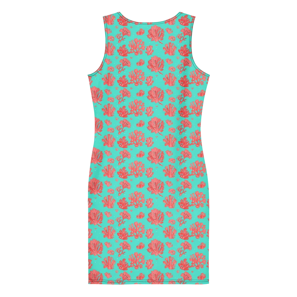 Reef Garden on Bodycon Dress — Back