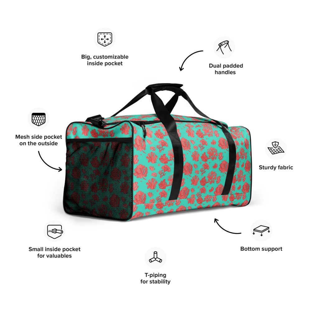 Reef Garden on Duffle Bag — Right Front