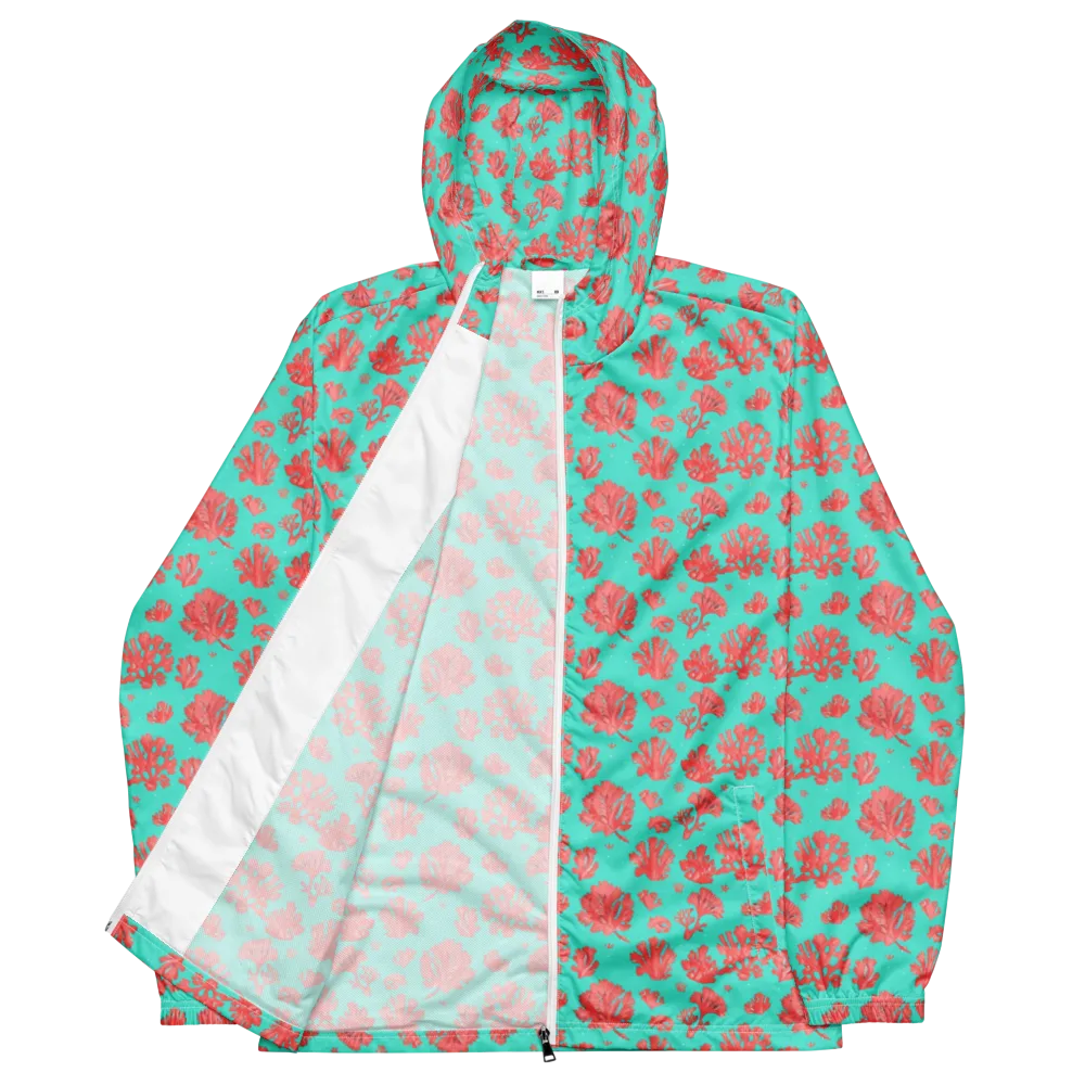 Reef Garden on Men's Windbreaker — Front