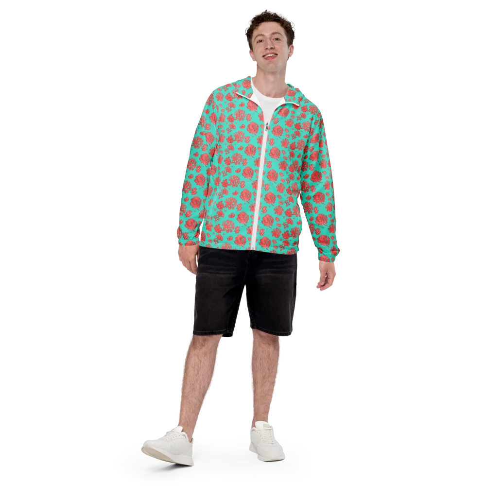Reef Garden on Men's Windbreaker — Front