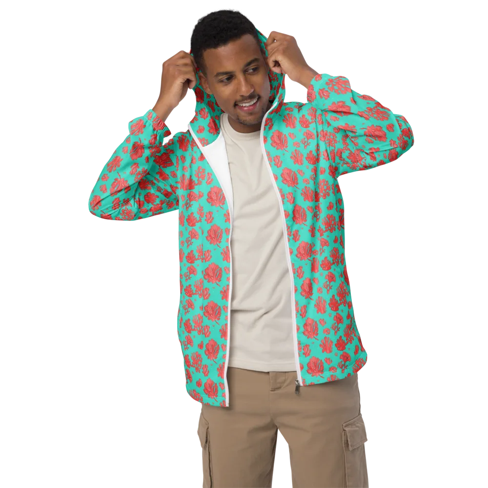 Reef Garden on Men's Windbreaker — Front