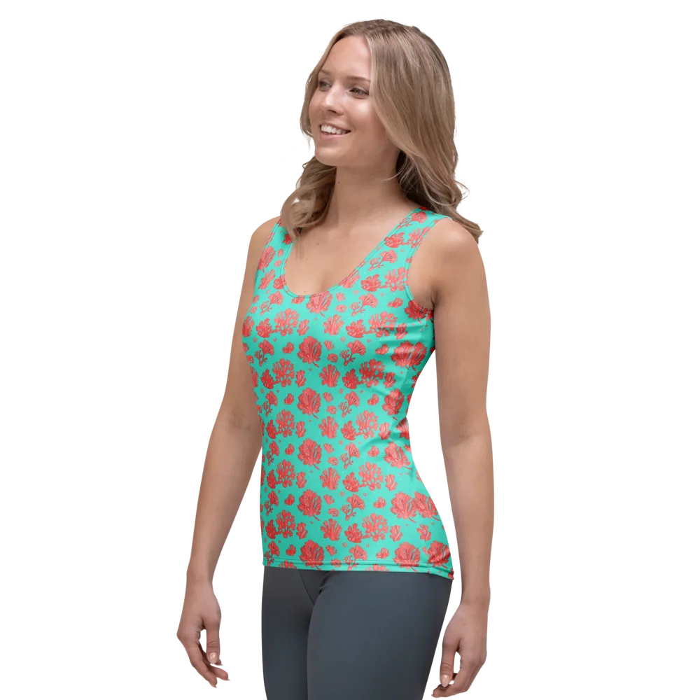 Reef Garden on Women's Tank Top — Left Front