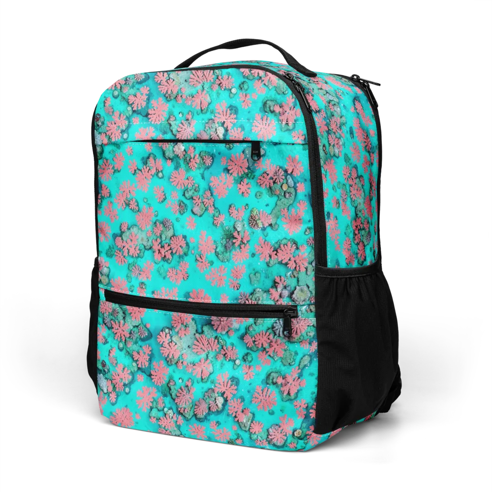 Coral Mirage on Utility Backpack — Left Front