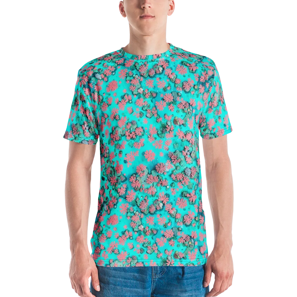 Coral Mirage on Men's Crew Neck T-Shirt — Front