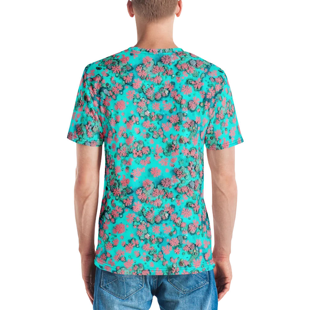 Coral Mirage on Men's Crew Neck T-Shirt — Back